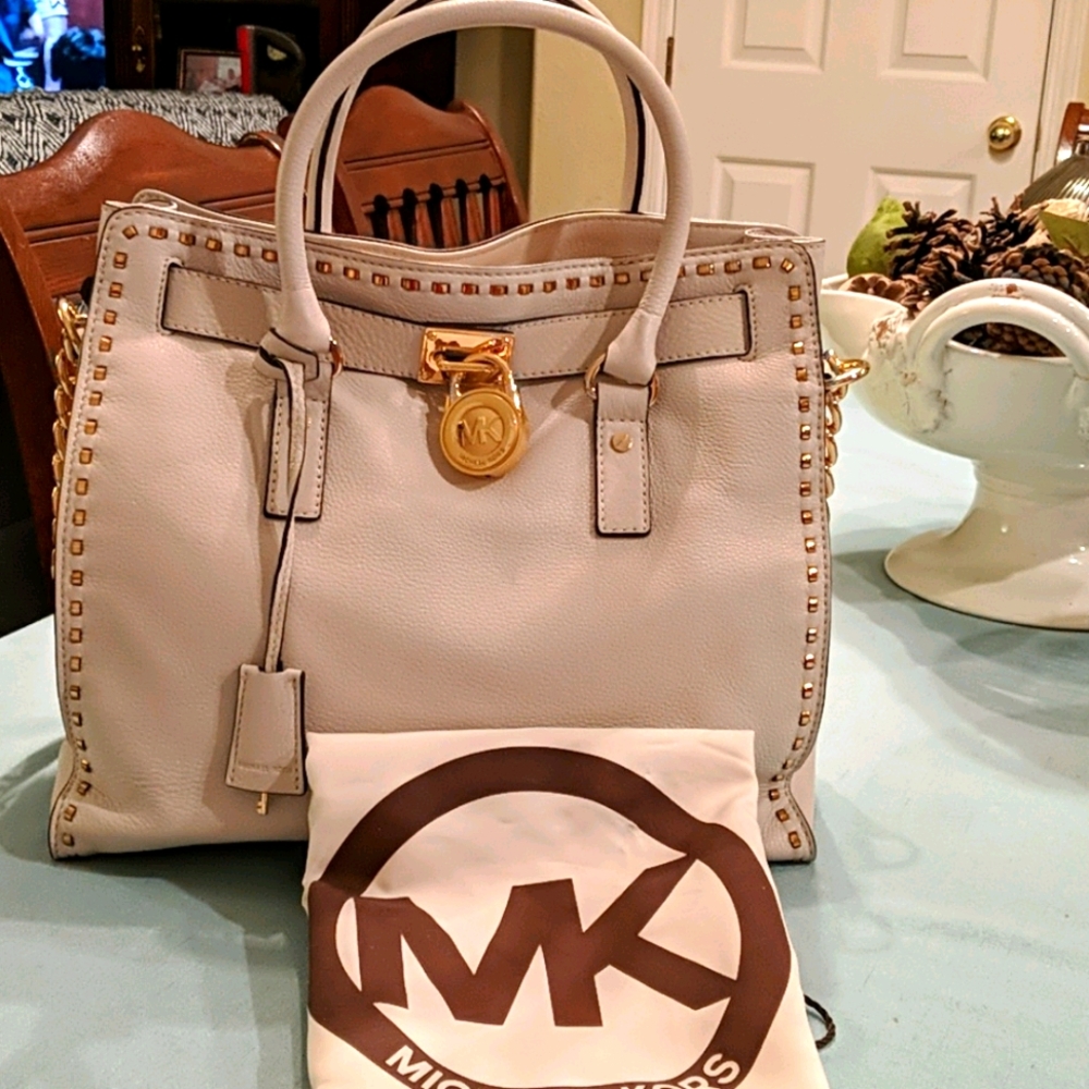 MICHAEL Michael Kors Hamilton vanilla whipstitch